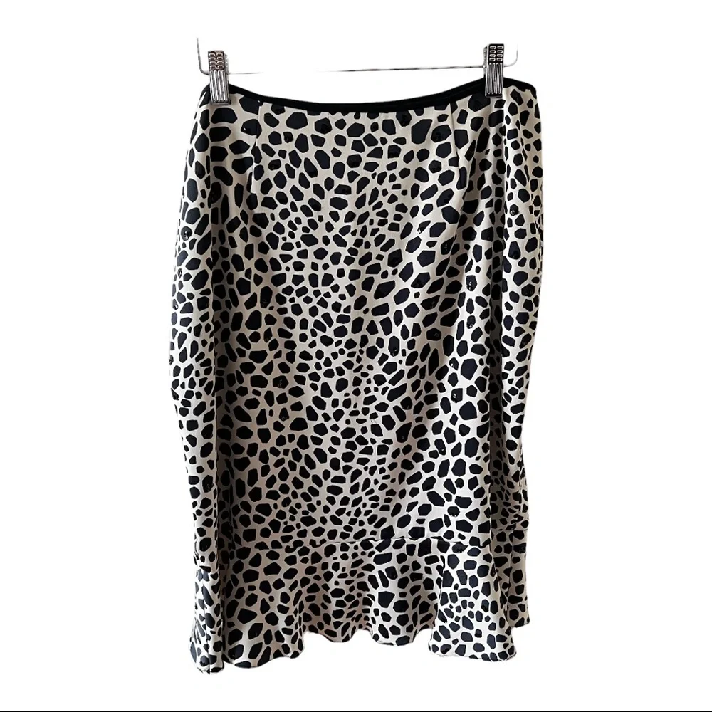 PAPELL BOUTIQUE EVENING ANIMAL PRINT SKIRT